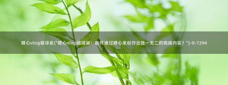 糖心vlog下载网站：糖心vlog破译版(\